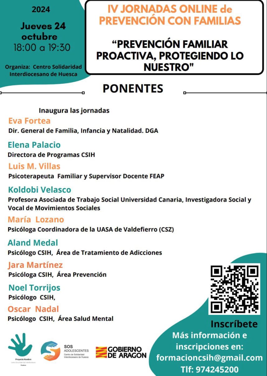 JORNADAS PREVENCION FAMILIAS